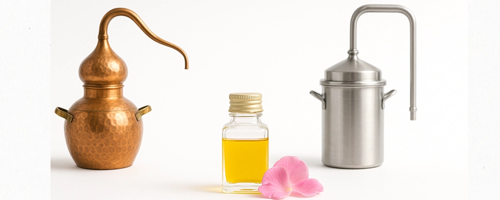 مقایسه روش های مختلف استخراج اسانس گل محمدی